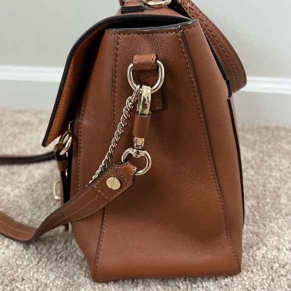 Chloe Calfskin Faye Day Mixed Flap Medium Shoulder Bag - Picture 8 of 13